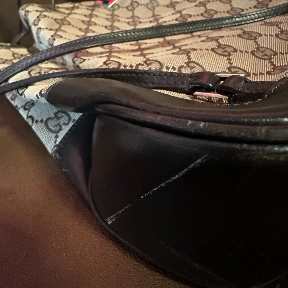 Gucci GG Pattern Rucksack Drawstring Backpack - Picture 15 of 16